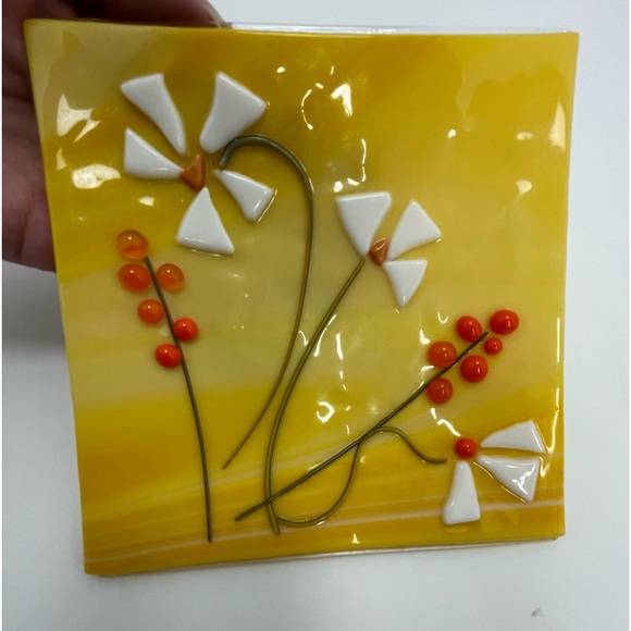 Wall Decor | Mid Century Modern Unique 3d Cut Inlay Glass And Metal ...